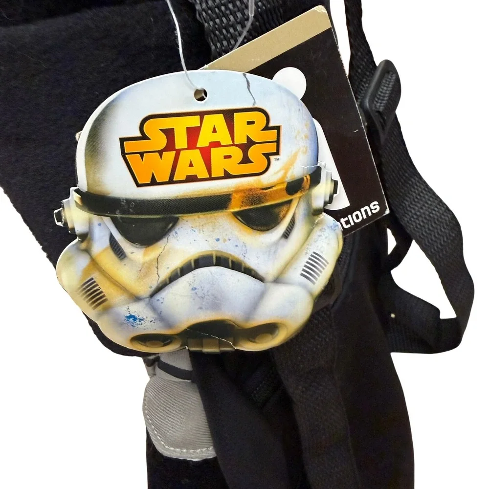 Accessory Innovations Darth Vader Plush Backpack Kids Black Star Wars Cape 19